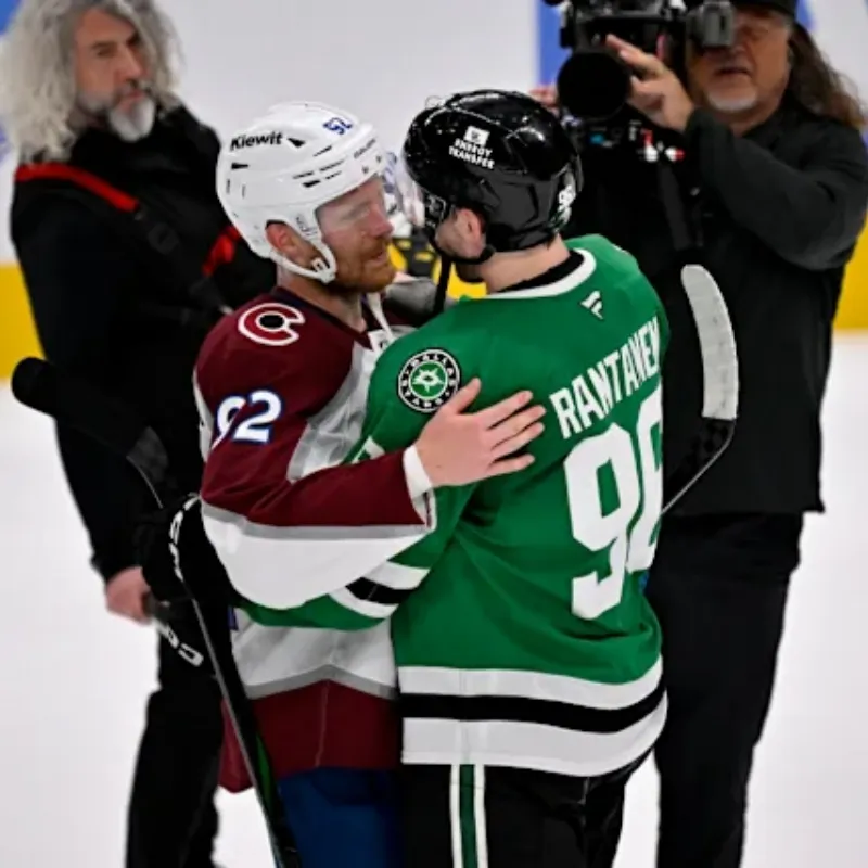 Postgame Handshake Between Mikko Rantanen, Gabriel Landeskog Turns Heads