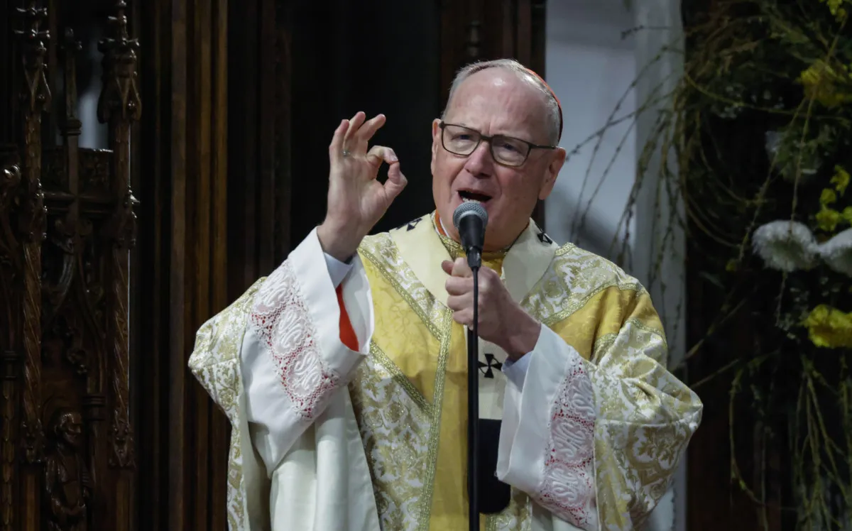 New York cardinal criticizes Trump for the AI pope image, calling it "wasn't good"