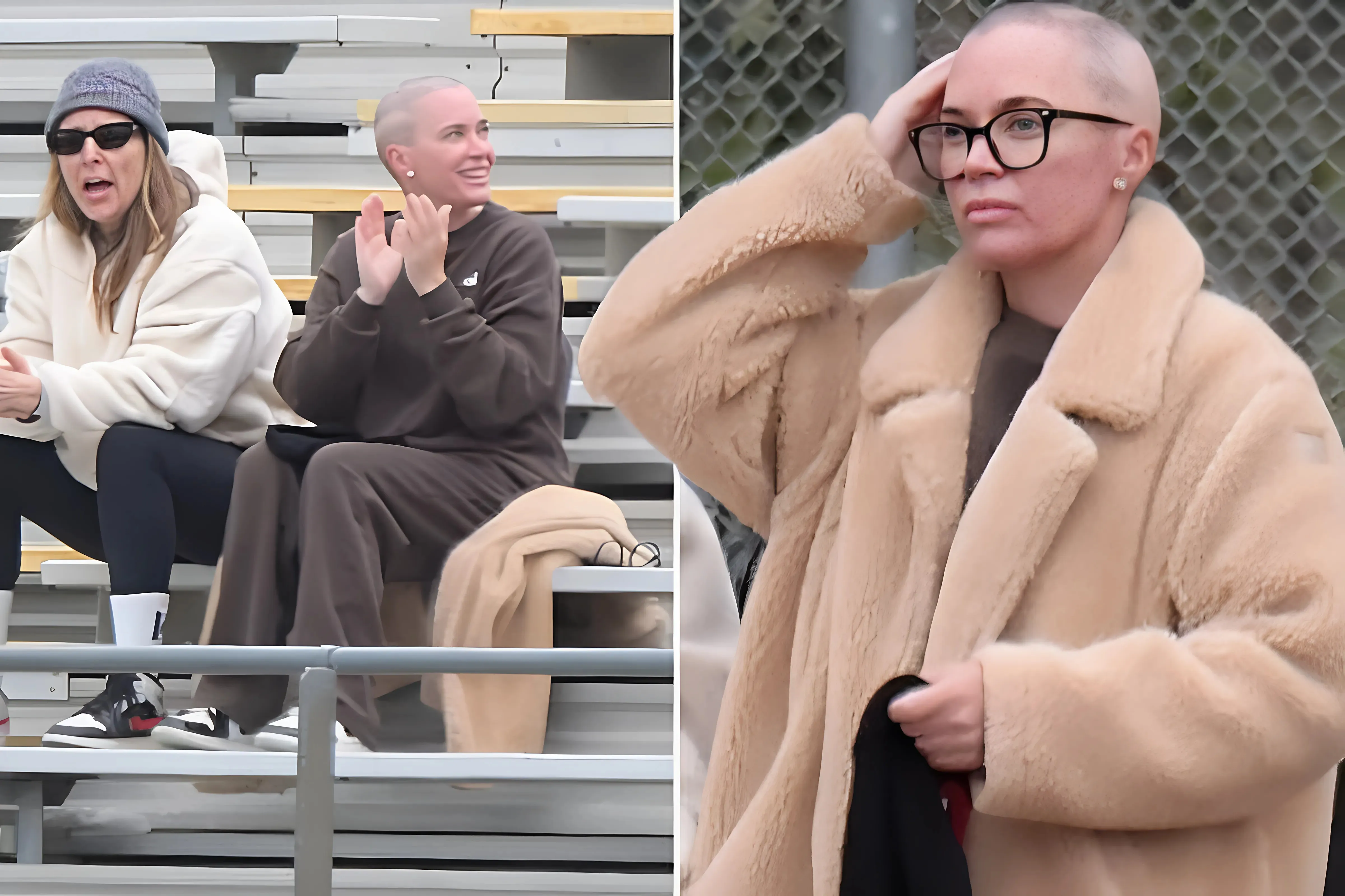 Teddi Mellencamp keeps her spirits lifted as she supports son at football game amid stage four cancer battle