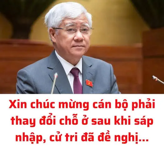 Xin chúc mừng cán bộ phải thay đổi chỗ ở sau khi sáp nhập, cử tri đã đề nghị…