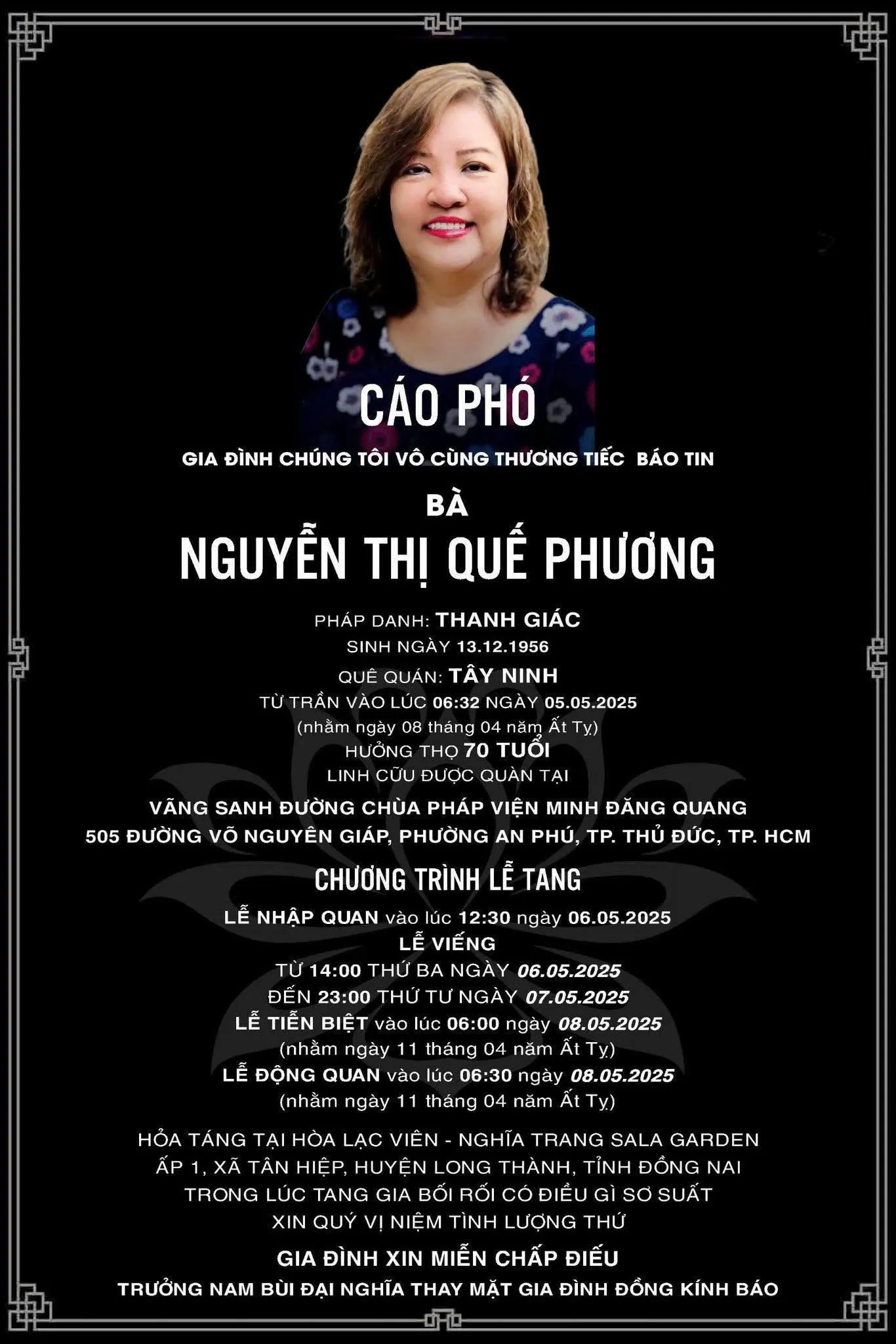 Chia buồn với gia đình MC Đại Nghĩa, đời vô thường quá