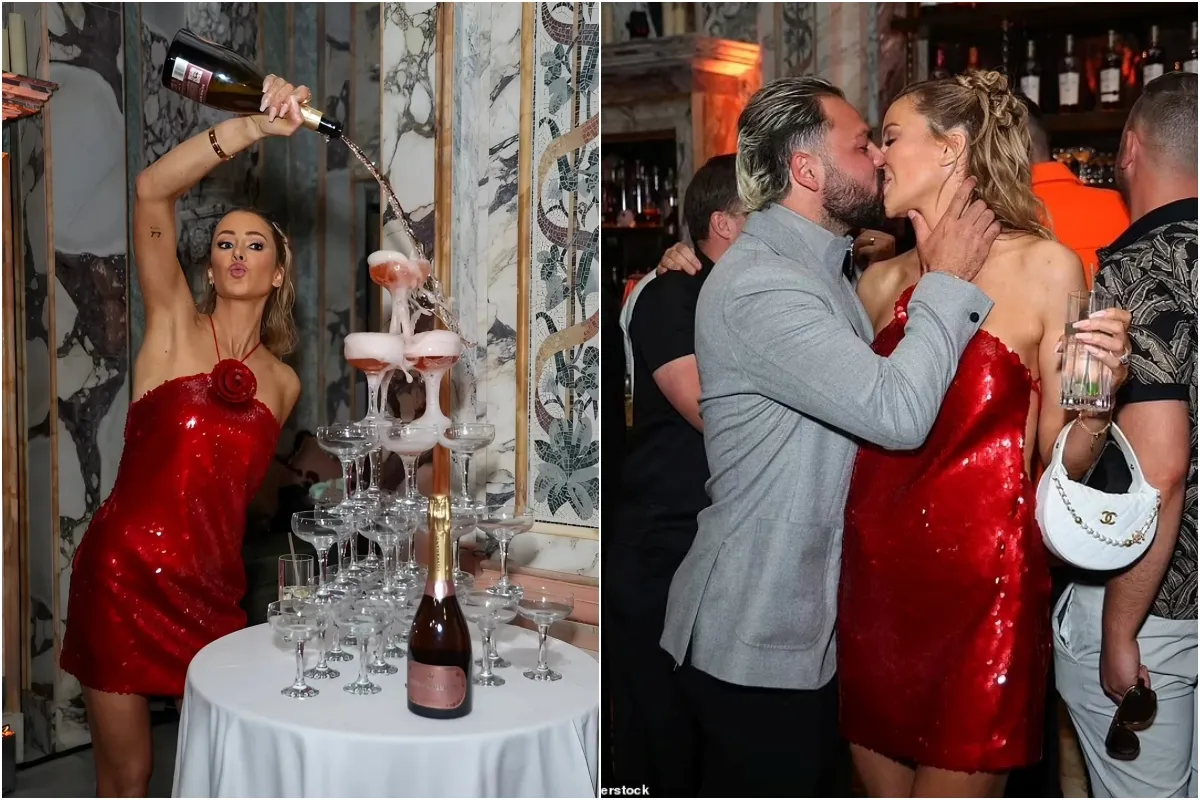 Olivia Attwood stuns in a red mini as she celebrates her 34th birthday with boozy champagne party with her celebrity pals in London's Mayfair ngocc Olivia Attwood stuns in a red mini as she celebrates her 34th birthday with boozy champagne party with her celebrity pals in London's Mayfair ngocc