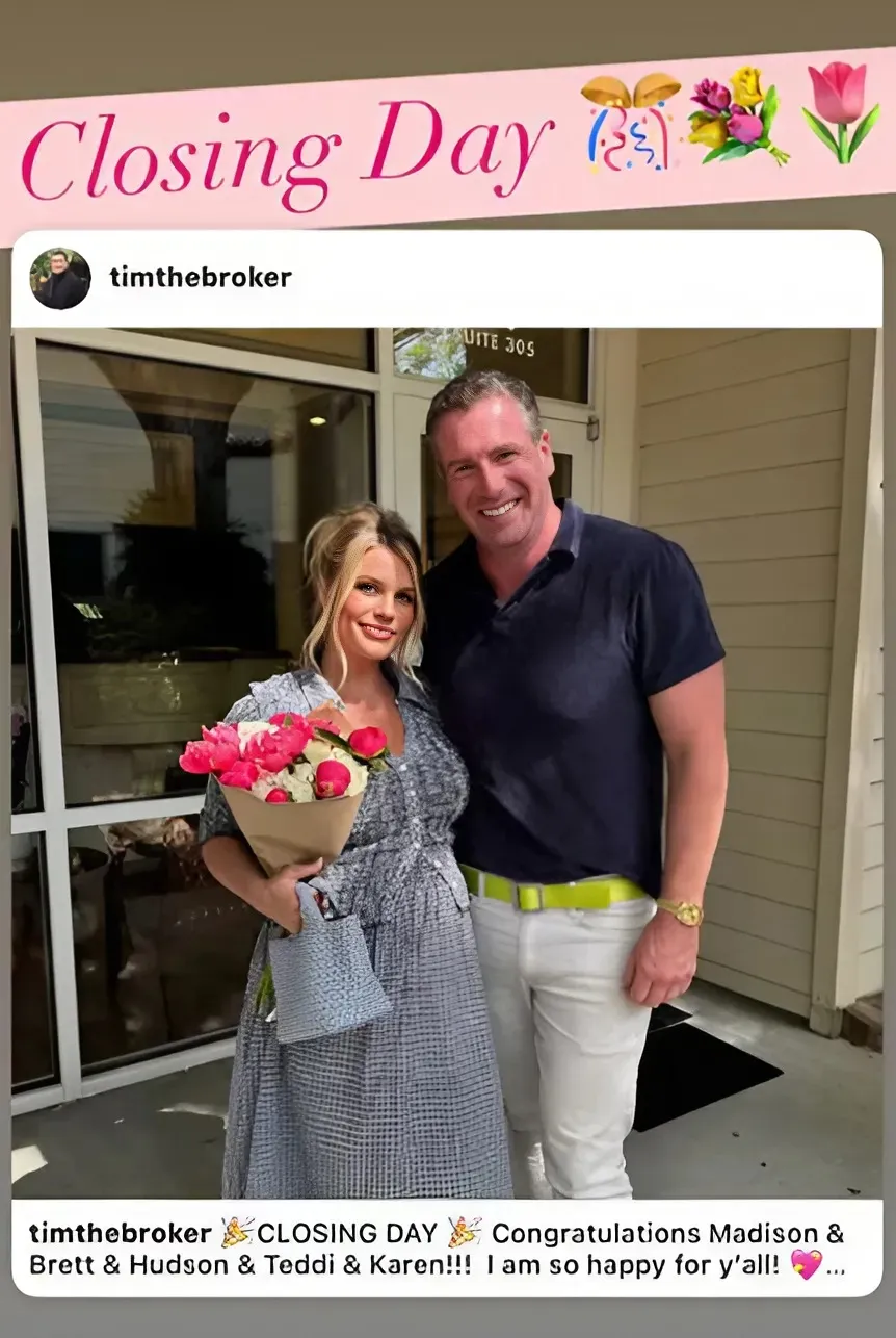 Madison LeCroy Celebrates “Closing Day” on Her New House