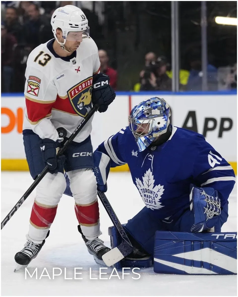 Maple Leafs' Stolarz Shelves Panthers Ties And Bond Over Cats In Playoff Series