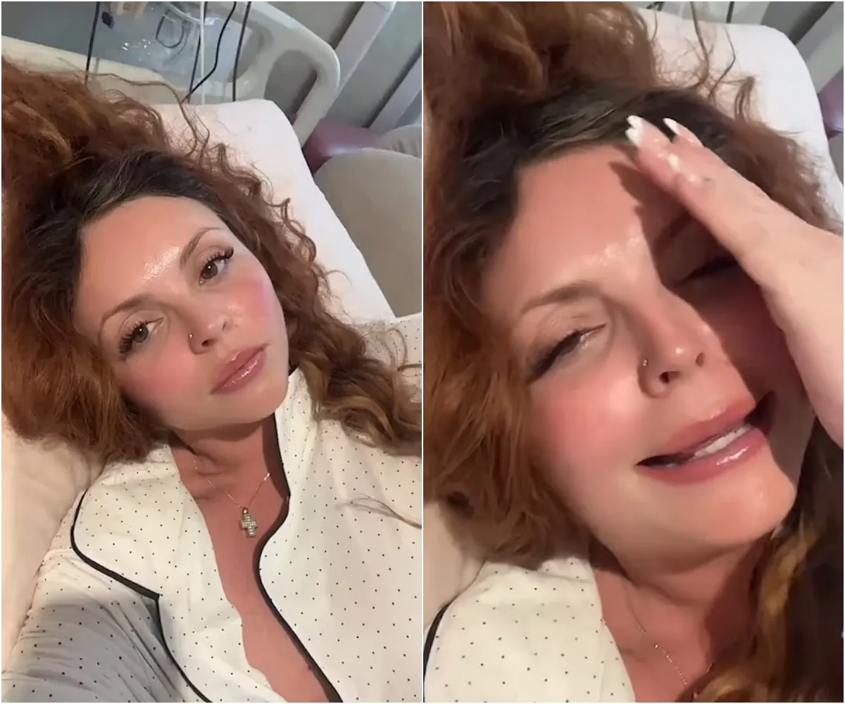 Pregnant Jesy Nelson asks fans for advice from her hospital bed as she gives a health update after having surgery to save unborn twins - suong