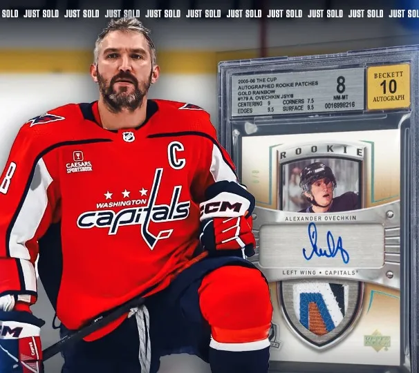 Record-Breaking Sale: Alex Ovechkin Rookie Patch Autograph Card Fetches $381,000 in Auction, Setting a Modern Milestone trucc