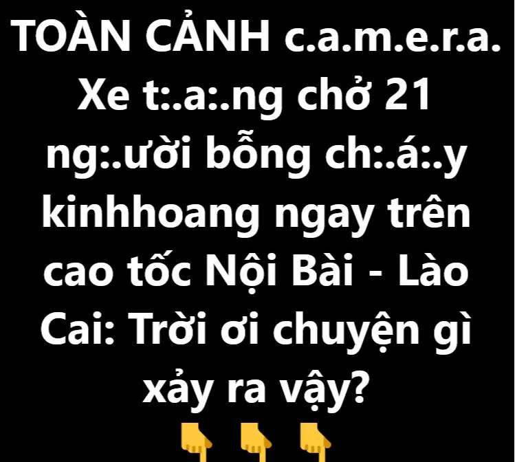 Xe t:.a:.ng chở 21 ng:.ười bỗng ch:.á:.y kinhhoang ngay trên cao tốc Nội Bài – Lào Cai: Trời ơi chuyện gì xảy ra vậy?