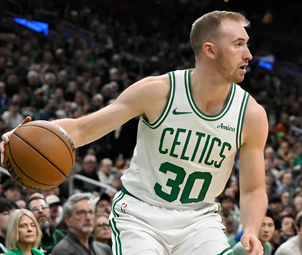 Celtics Lose Second Player as Sam Hauser Heads to Locker Room With Apparent Injury