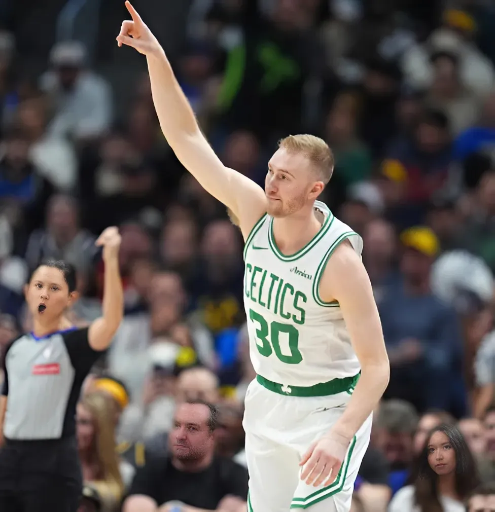 Sam Hauser injury: Celtics forward helped off floor in Game 1 with ankle sprain