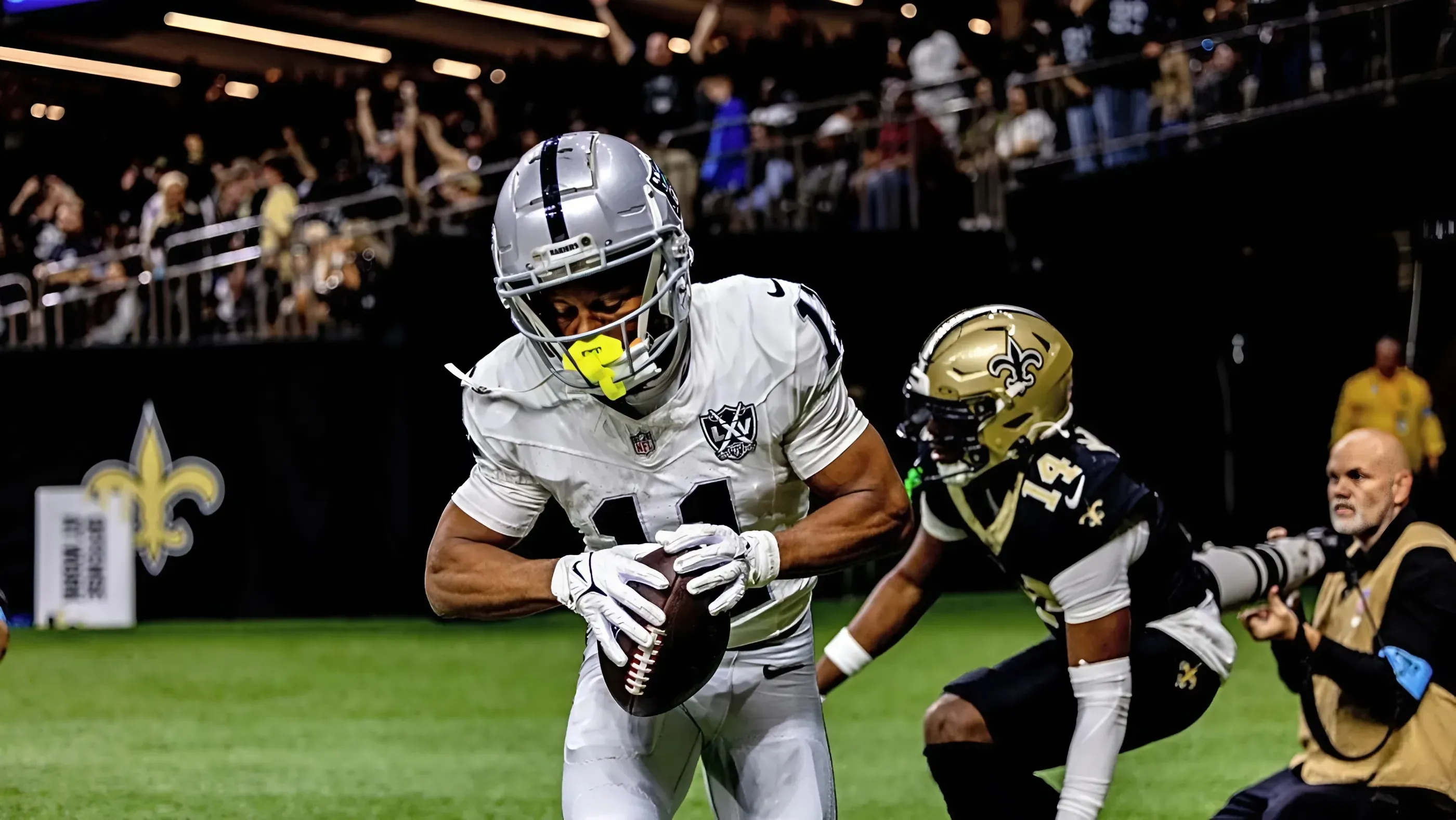 Las Vegas Raiders wide receiver Tre Tucker is making a big-time statement to the rest of the NFL