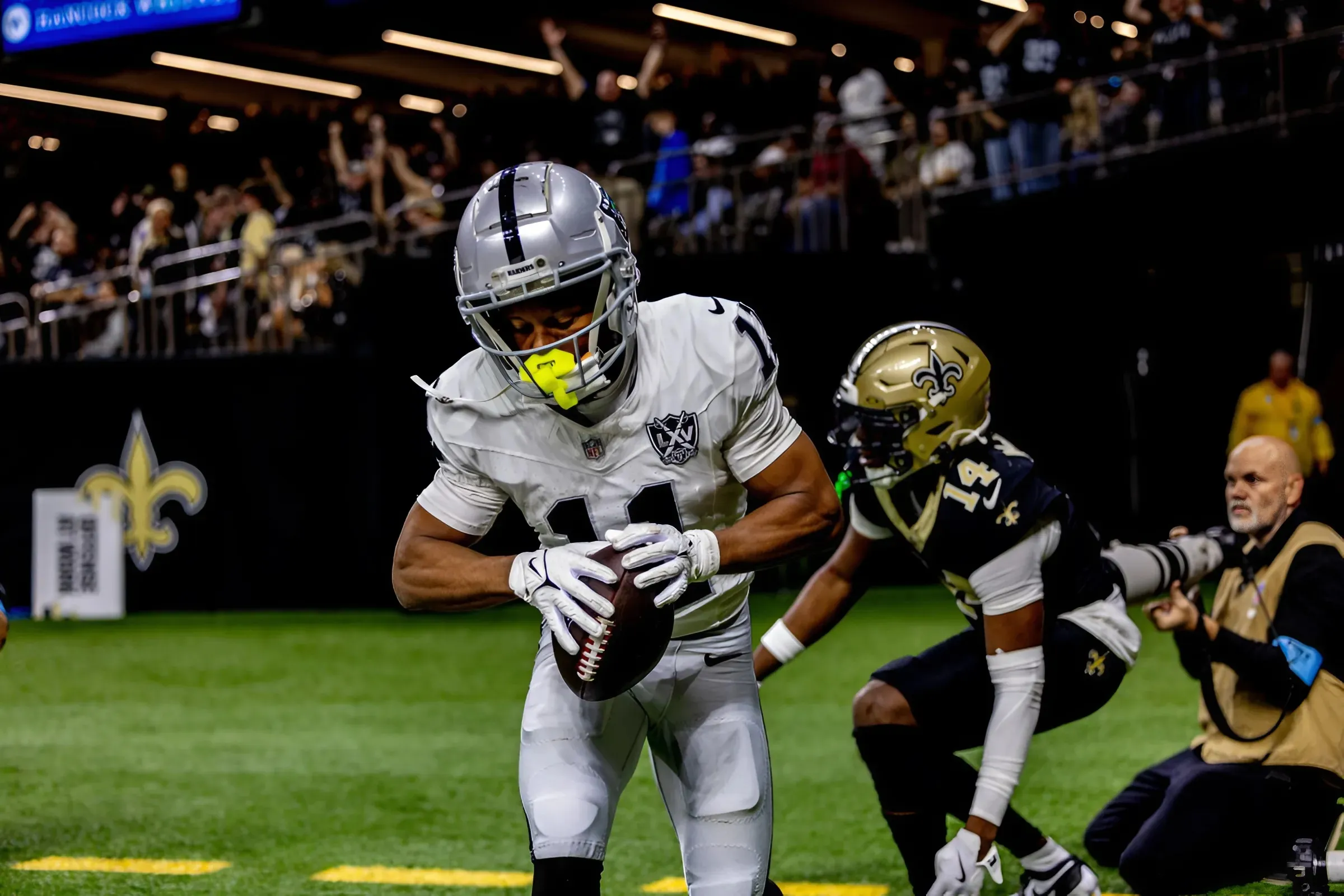 Las Vegas Raiders wide receiver Tre Tucker is making a big-time statement to the rest of the NFL