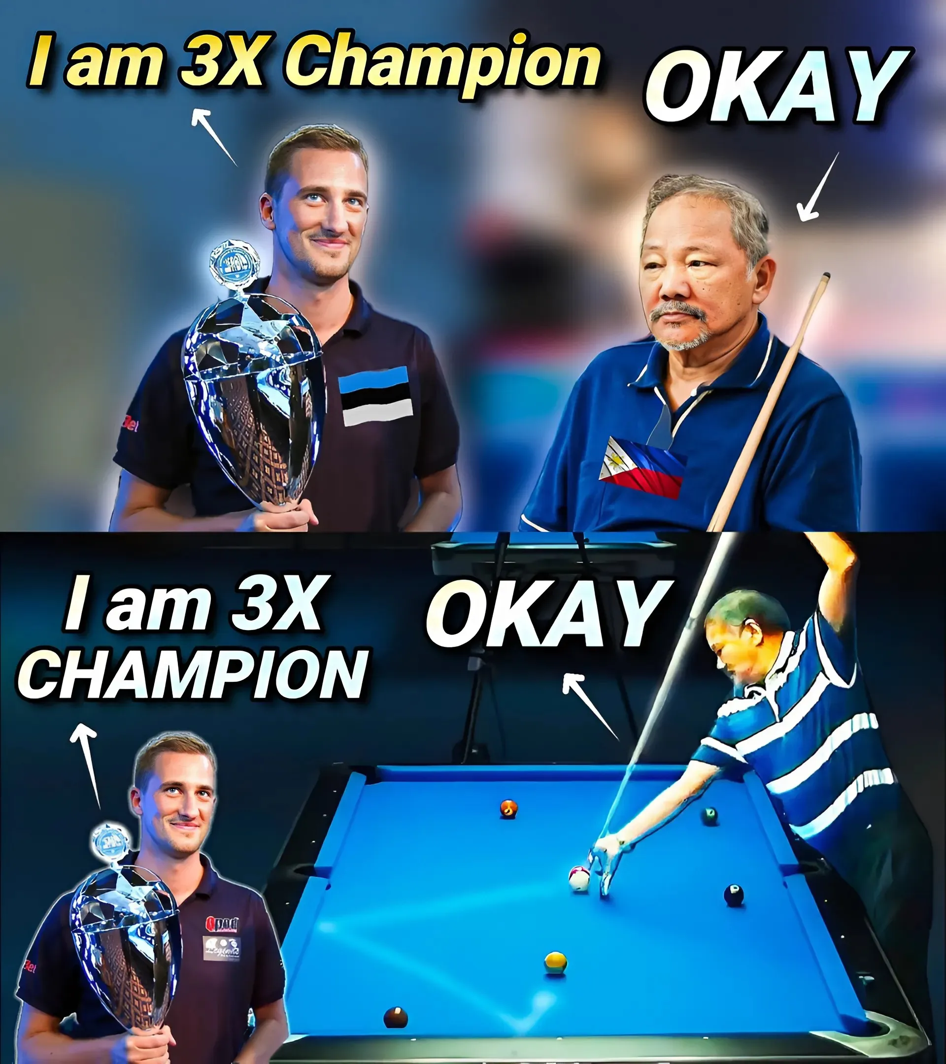 68 Years Old And Still A Legend! Efren 'Bata' Reyes Stunned 3-Time European Champion With Magical Z Shots!