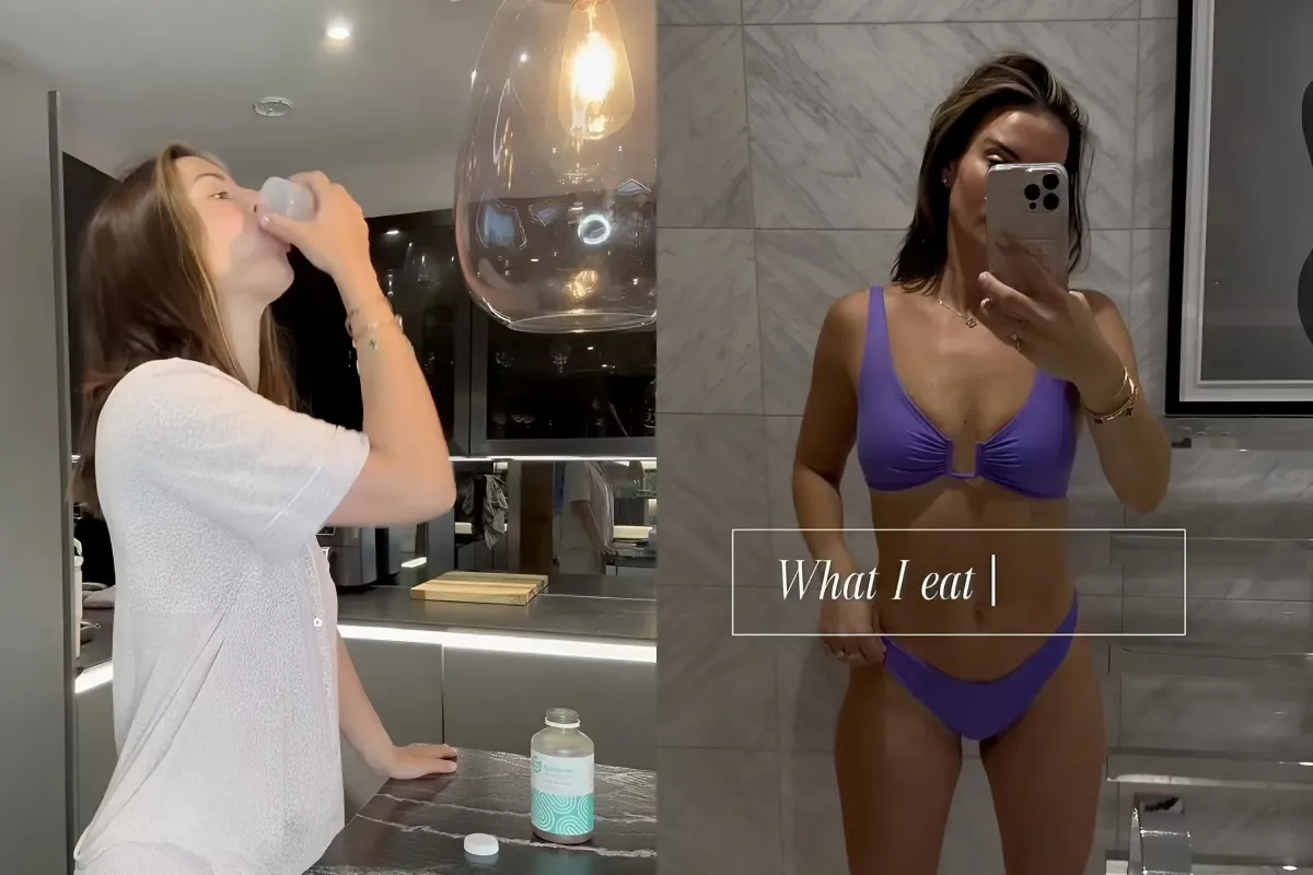 Ferne McCann showcases her incredible figure in a stylish purple bikini as she reveals what she eats in a day liennhi