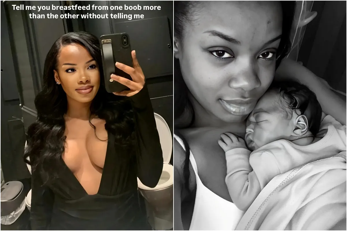 Love Island star shows off lopsided boobs in candid post as breastfeeding leaves one bigger than the other ngocc
