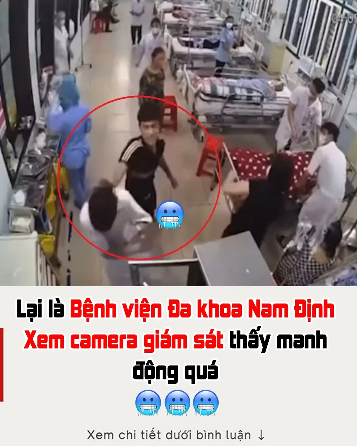 Nhân viên y tế BV Đa khoa Nam Định bị người nhà bệnh nhân đ/;án;h liên tiếp vào đầu