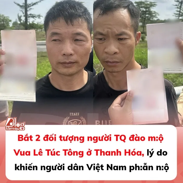 Bắt 2 đối tượng người TQ đào m:ộ Vua Lê Túc Tông ở Thanh Hóa, lý do khiến người dân Việt Nam ph:ẫn n:ộ