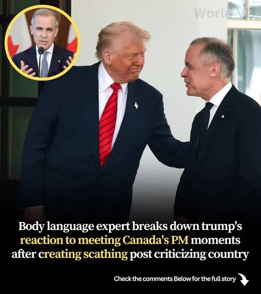 An specialist in body language analyzes Trump’s response to meeting with Canada’s prime minister shortly after writing a harsh article denouncing the nation.