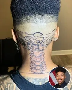 P4. Alabama firefighter fired after getting tattoo on the back of her head – can you see why her superior was forced to act?