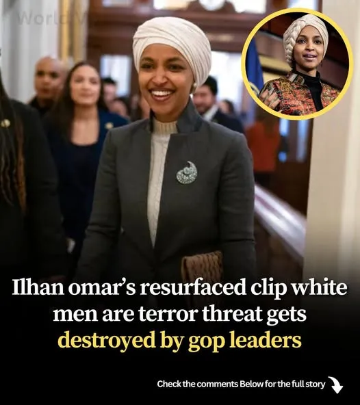 Ilhan Omar’s Resurfaced Clip: GOP Leaders Destroy White Men as Terrorist Threats [VIEW]