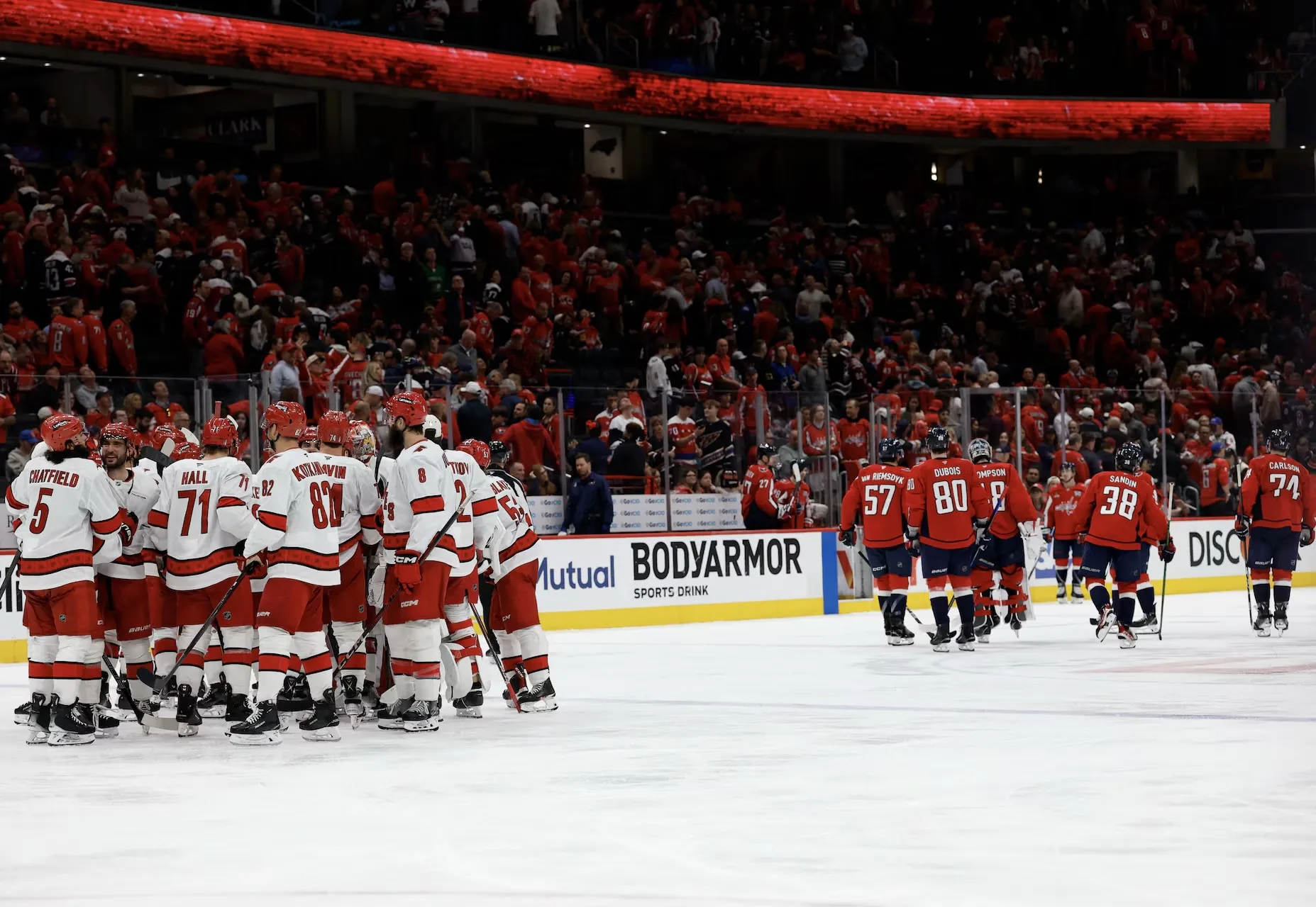 Capitals get blitzed by Canes and drop first game of series on home ice