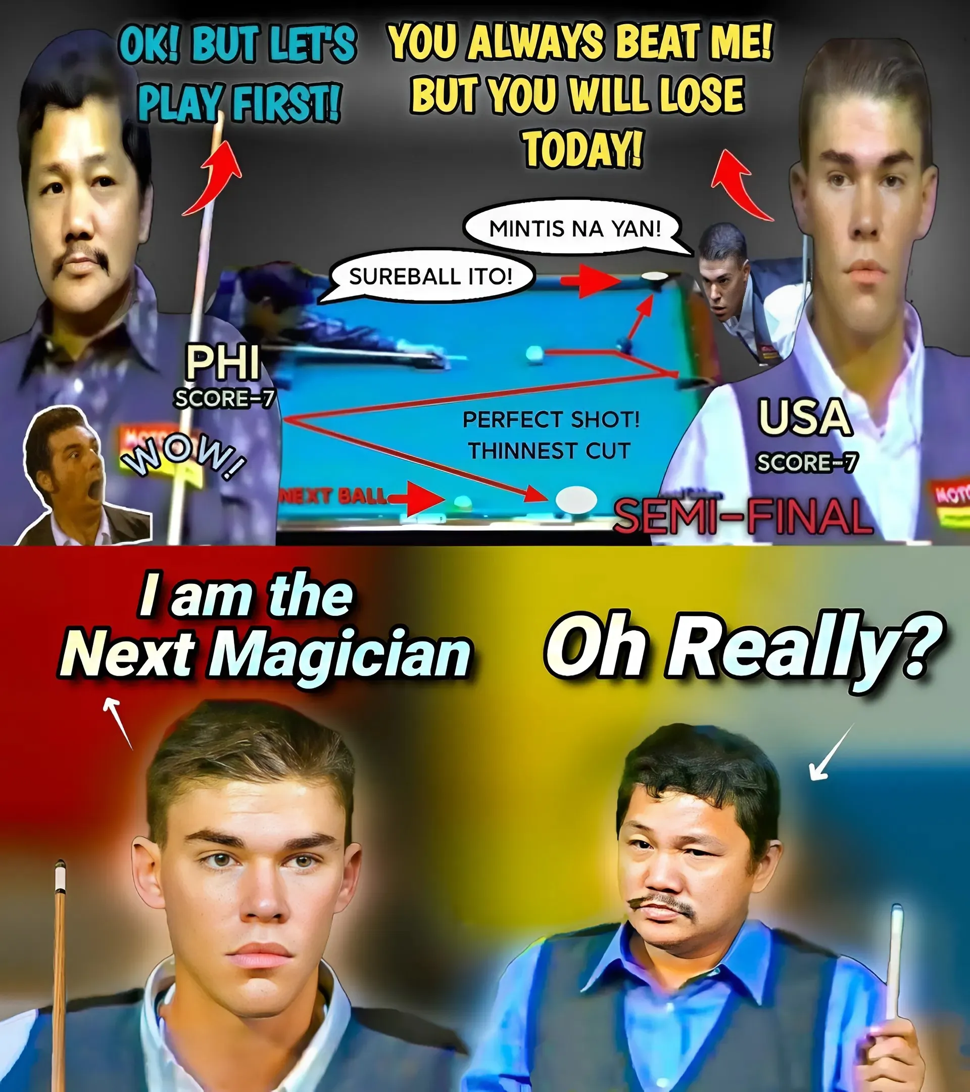 The Challenger Wants To Dethrone The Legend: But Efren 'BATA' Reyes Turns The Table Into A Magic Stage, Teaching The Young Star A Lesson To Remember!