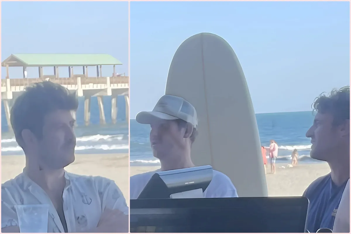 Shep and Austen were at Folly Beach today filming a scene - lulu