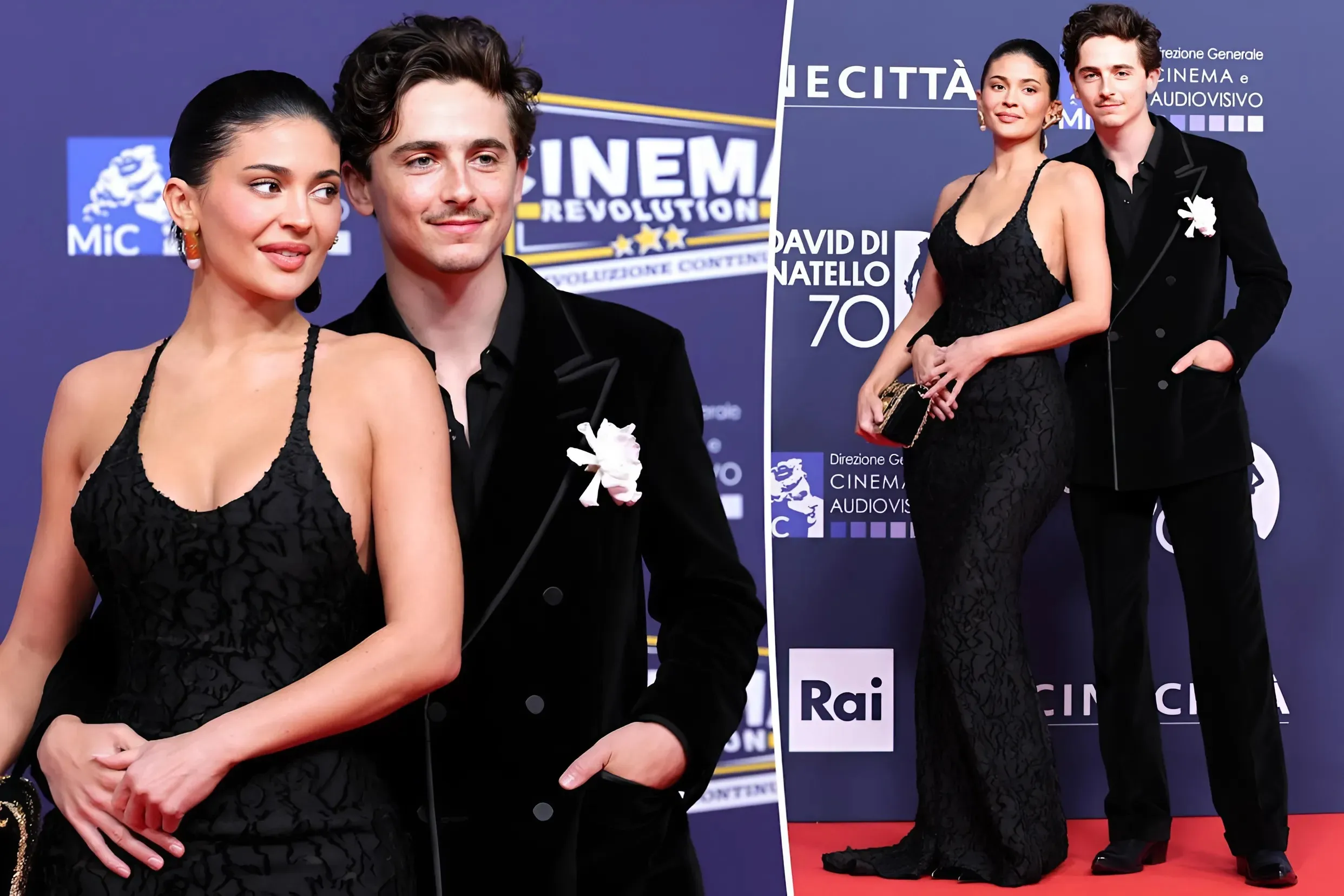 Timothée Chalamet holds Kylie Jenner close in red carpet debut after 2 years of dating