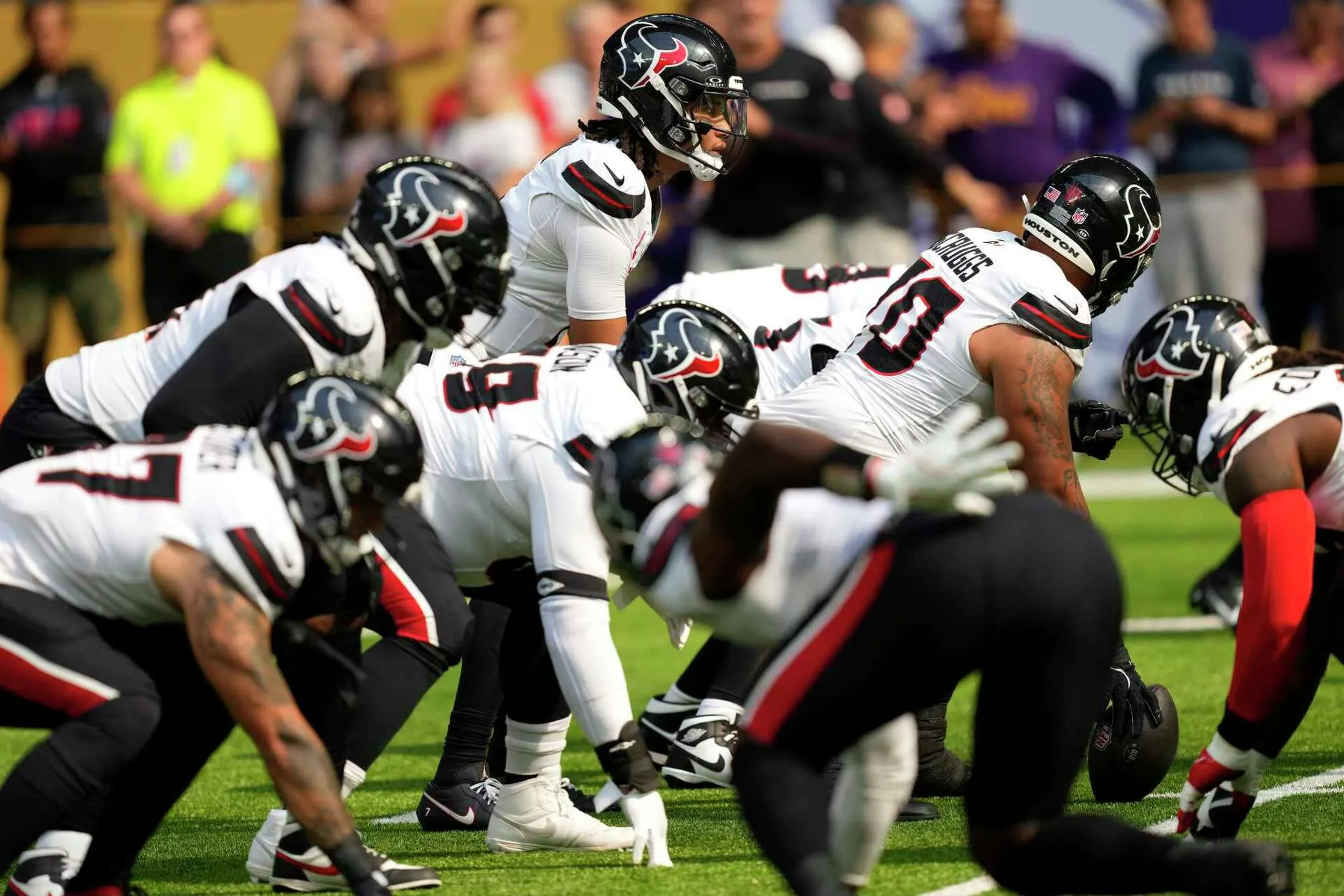 Texans fans are being warned not to get their hopes up about rebuilt offensive line