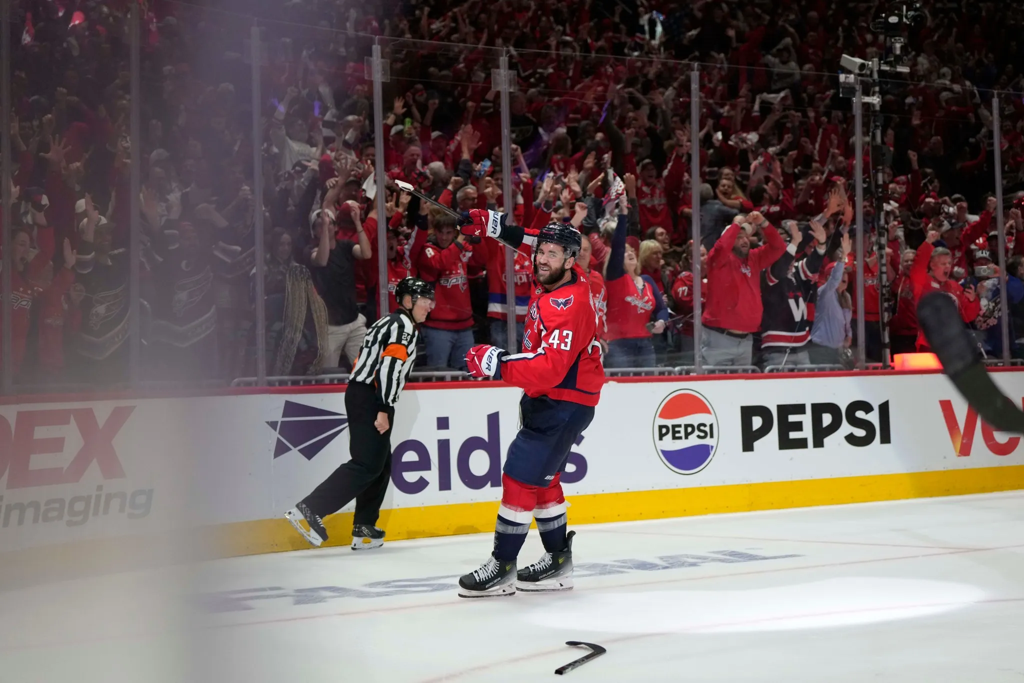 Capitals praise Tom Wilson after strong performance in Game 2: ‘He drives the bus every night for us’