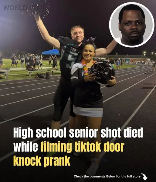 According to reports, a high school senior was shot dead while recording a door-knocking prank on TikTok. According to reports, a high school senior was shot dead while recording a door-knocking prank on TikTok.