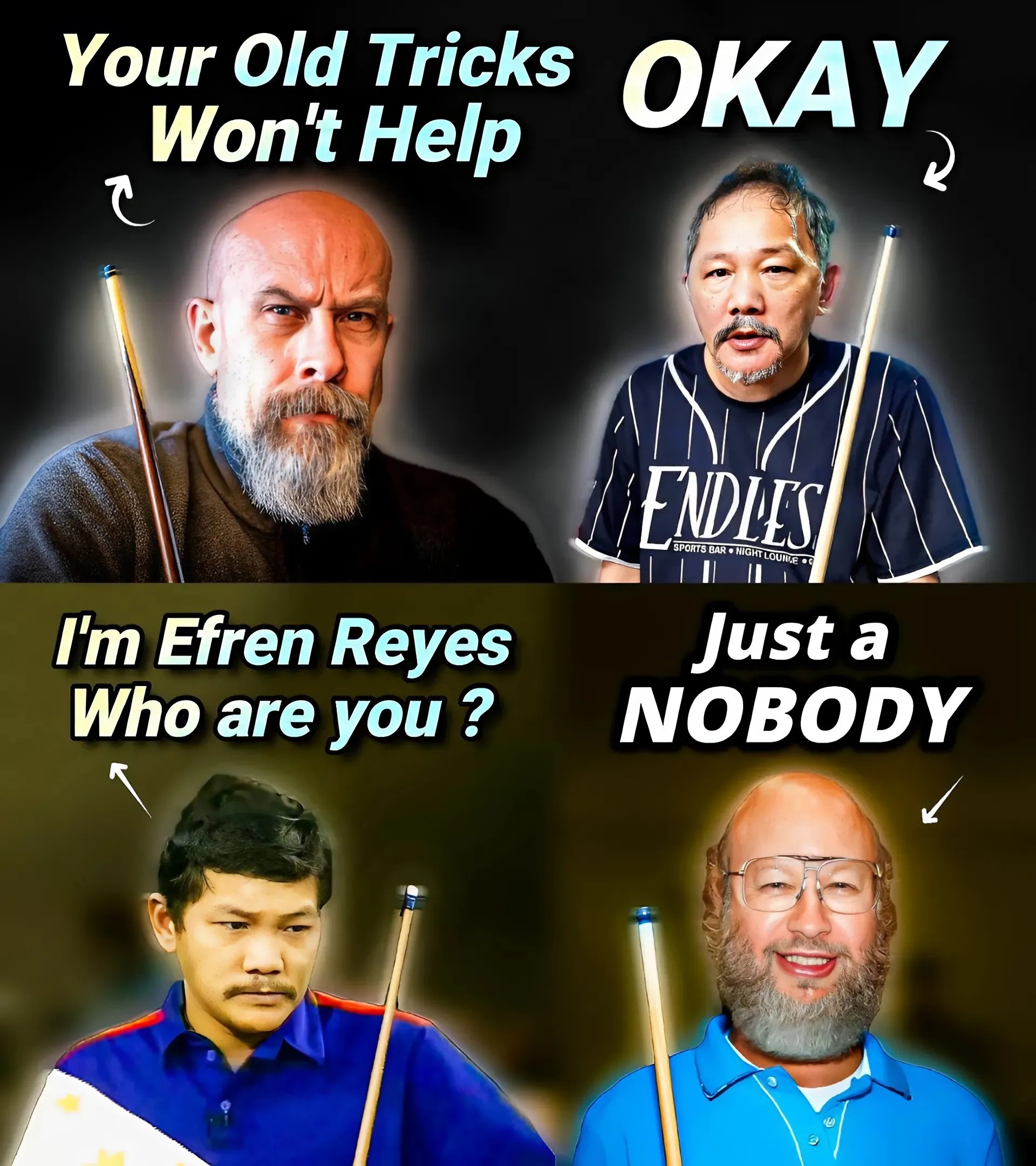 The Legend Is Eternal! At 68, Efren Reyes Drops Young Challenger With Punches That Stun The World!
