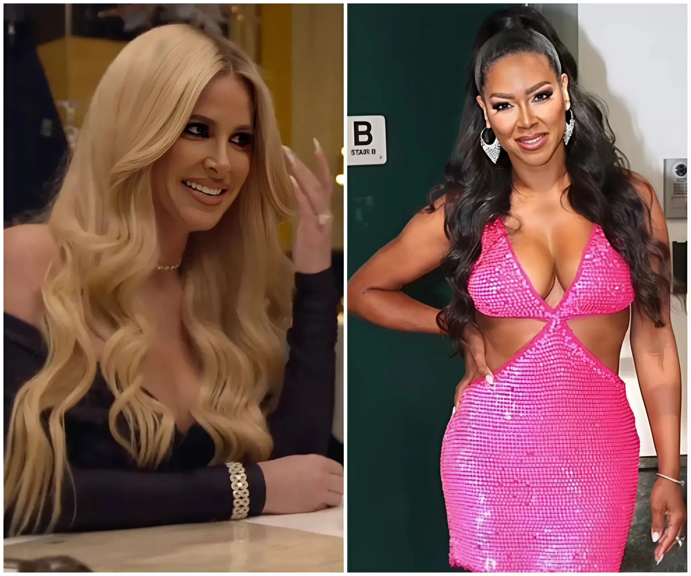 “Unbelievable: Kim Zolciak unexpectedly posted a happy post congratulating Kenya Moore on the 'collapse' of her spa after being exposed for $300,000 in rent debt