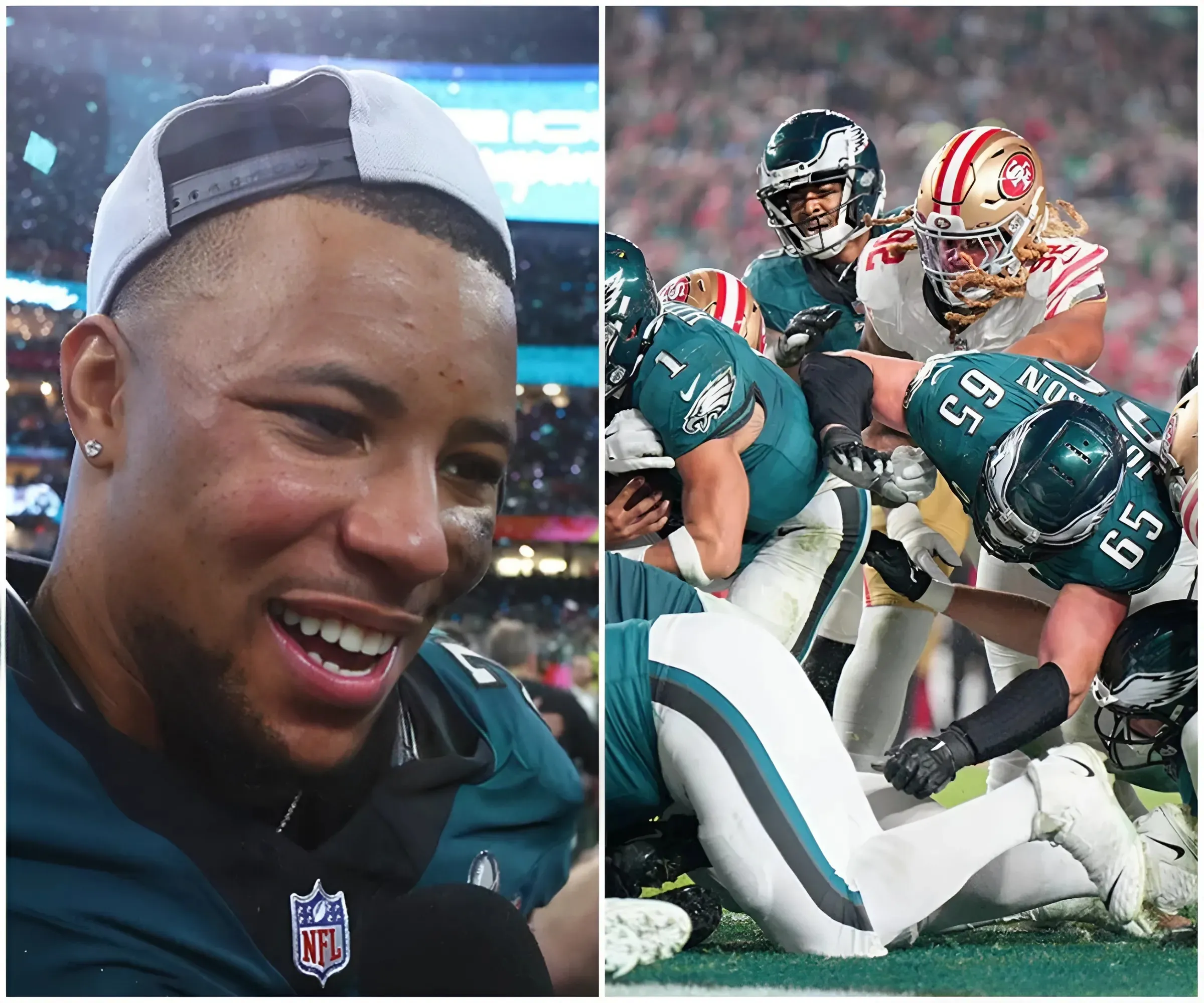 Eagles' Saquon Barkley shares simple message for critics of tush pushp-suong