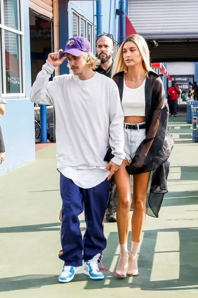 NBA icons meet music royalty: LeBron James, Justin Bieber, and Hailey Baldwin shine at John Elliott's NYFW presentation