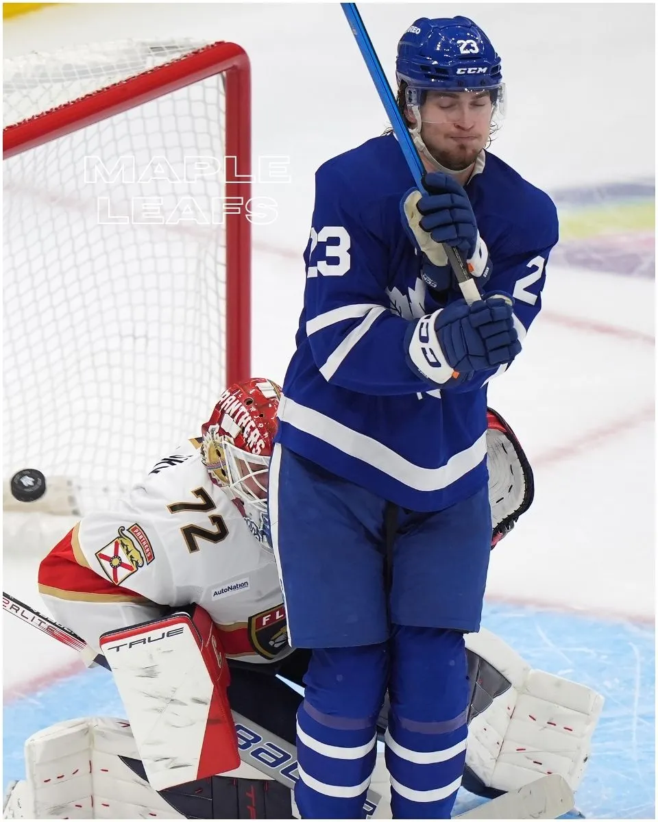 'Can't Use My Hands As Much': Maple Leafs' Matthew Knies Told To Keep Arms Down In Front Of Panthers' Sergei Bobrovsky