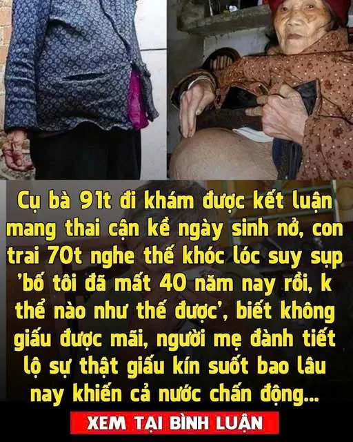 Cụ bà 91 tuổi.