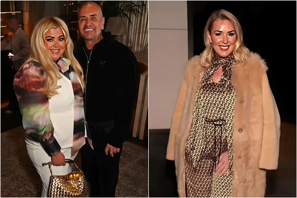Gemma Collins looks glamorous as she steps out for DJ Fat Tony's star-studded stag do alongside Claire Sweeney and Jade Jagger ngocc