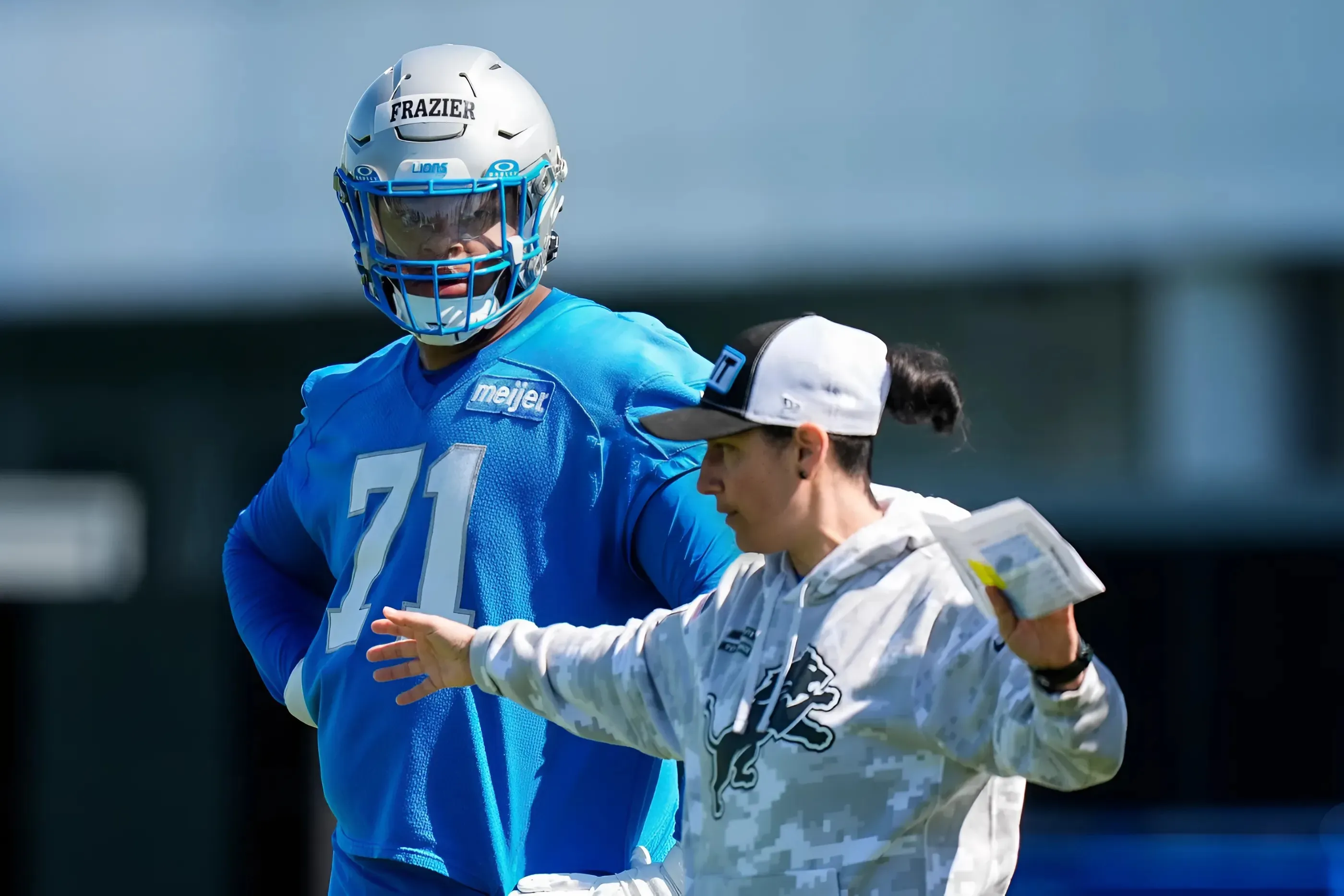 Miles Frazier Striving to Impact Lions 'Nasty, Tough' Offensive Line. WHY?