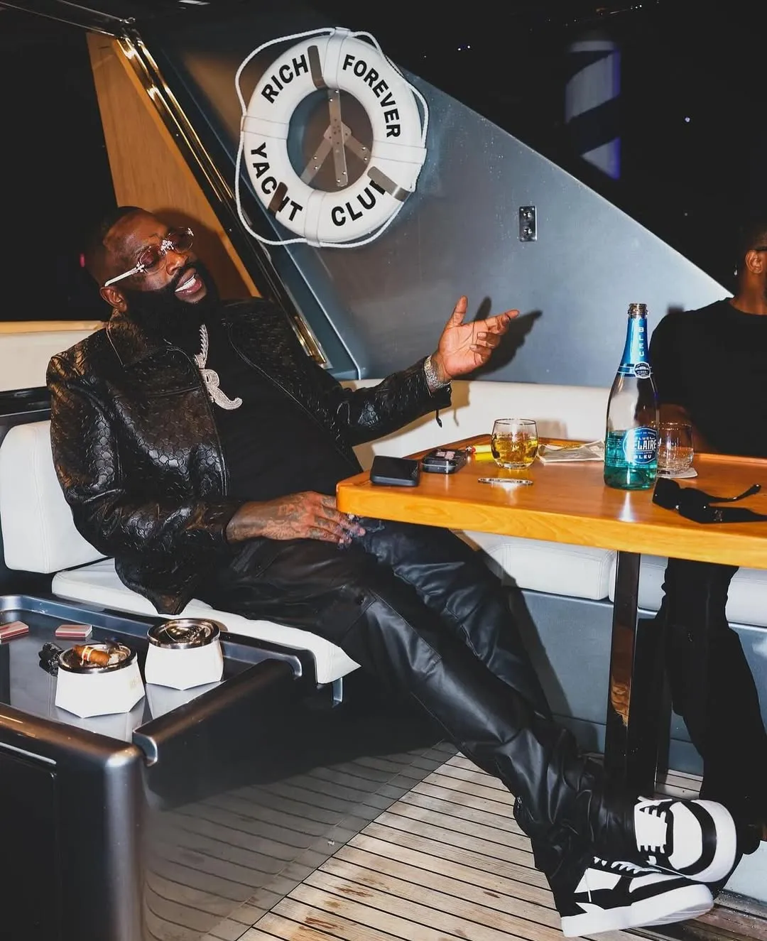 🛥️💸 Rick Ross Test Drives a $34M Lamborghini Yacht in Miami—With a Helipad On Board! 🚁🔥