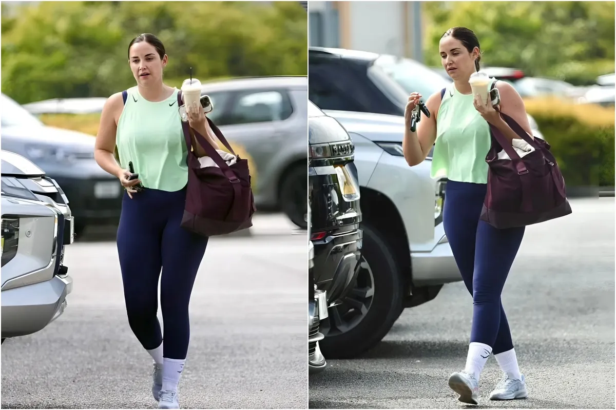 Jacqueline Jossa leaves the gym without her wedding ring on weeks after she and husband Dan Osborne  ngocc