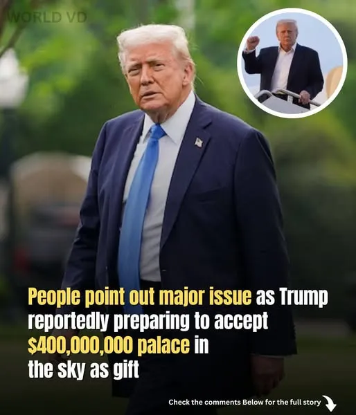 People draw attention to a serious problem, claiming that Trump is getting ready to receive a gift of a “$400,000,000 palace in the sky.”