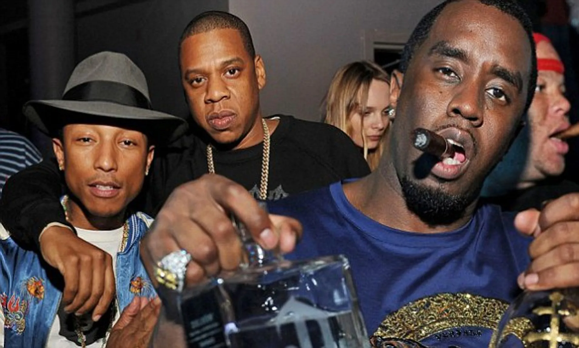Jay Z throws lavish after party in Florida partying with Pharrell and Diddy... but Beyoncé is a no show