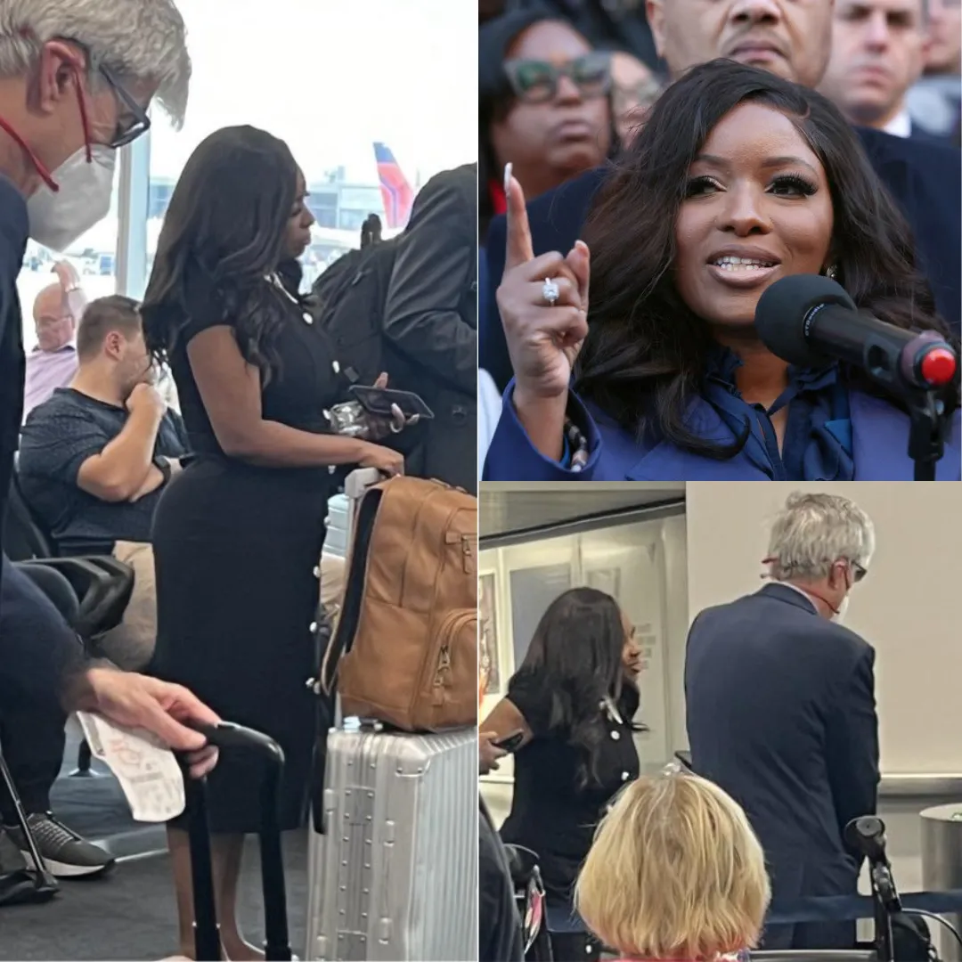 Airport Staff KICKED Jasmine Crockett Out, But They Regretted Everything When Her Husband Arrived! In a jaw-dropping incident, airport staff kicked Jasmine Crockett out after a tense situation, but their decision quickly backfired when her husband arrived