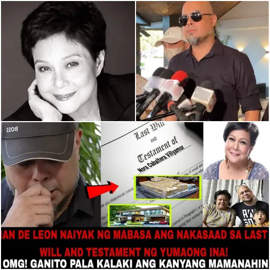 Ian de Leon Breaks Into Tears After Reading Nora Aunor’s Emotional Will — What She Left Behind and Who Inherited It All Have Stunned the Nation, Raising Questions: Why Was He Left Out?
