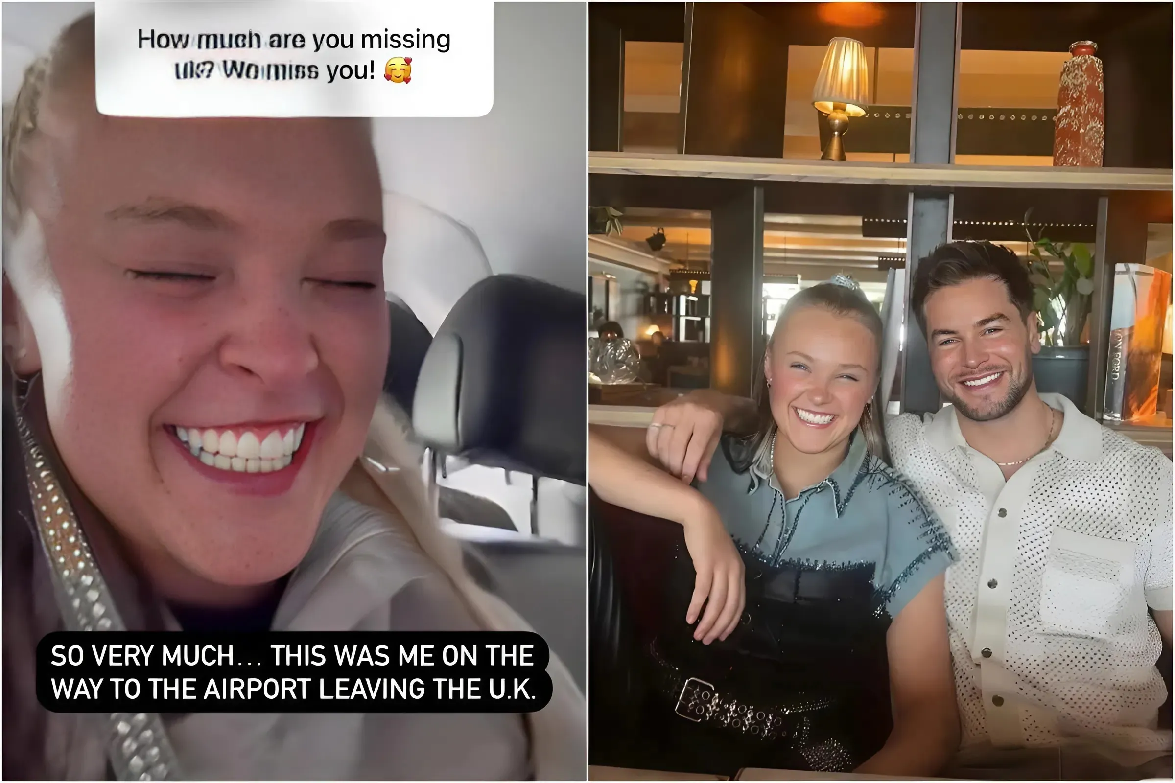 JoJo Siwa shares her favourite pic of ‘soulmate’ Chris Hughes as she reveals she is ‘missing’ the UK