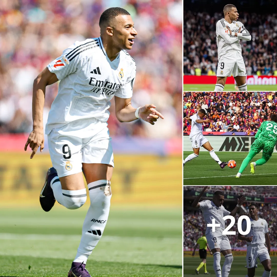 Mbappé Scores Hat-Trick in El Clásico, Reaches 39 Goals and Breaks Real Madrid Record for Most Goals in a Debut Season ⚪️🇫🇷🔥