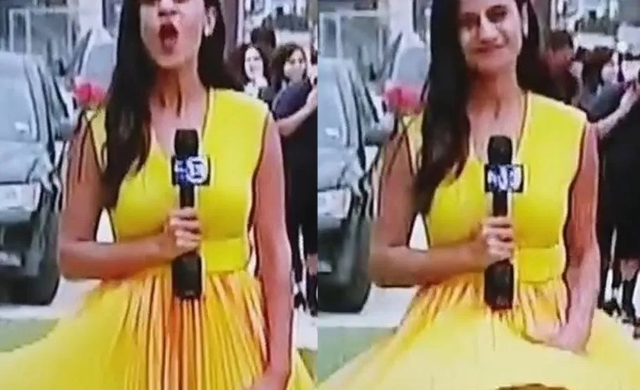 16. LIVE TV CHAOS! Reporter Handles Unexpected Windy Mishap with Grace — A Viral Moment to Remember