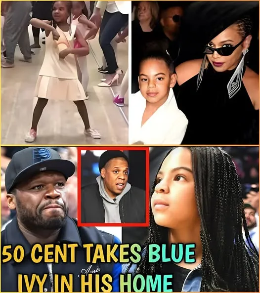 OMG!! 50 Cent Takes Blue lvy In to His Home After She Was Spotted outside his Gate being disowned by Jay-Z