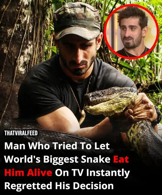 Man Lets Giant Anaconda Try To Eat Him Alive, Instantly Regrets It