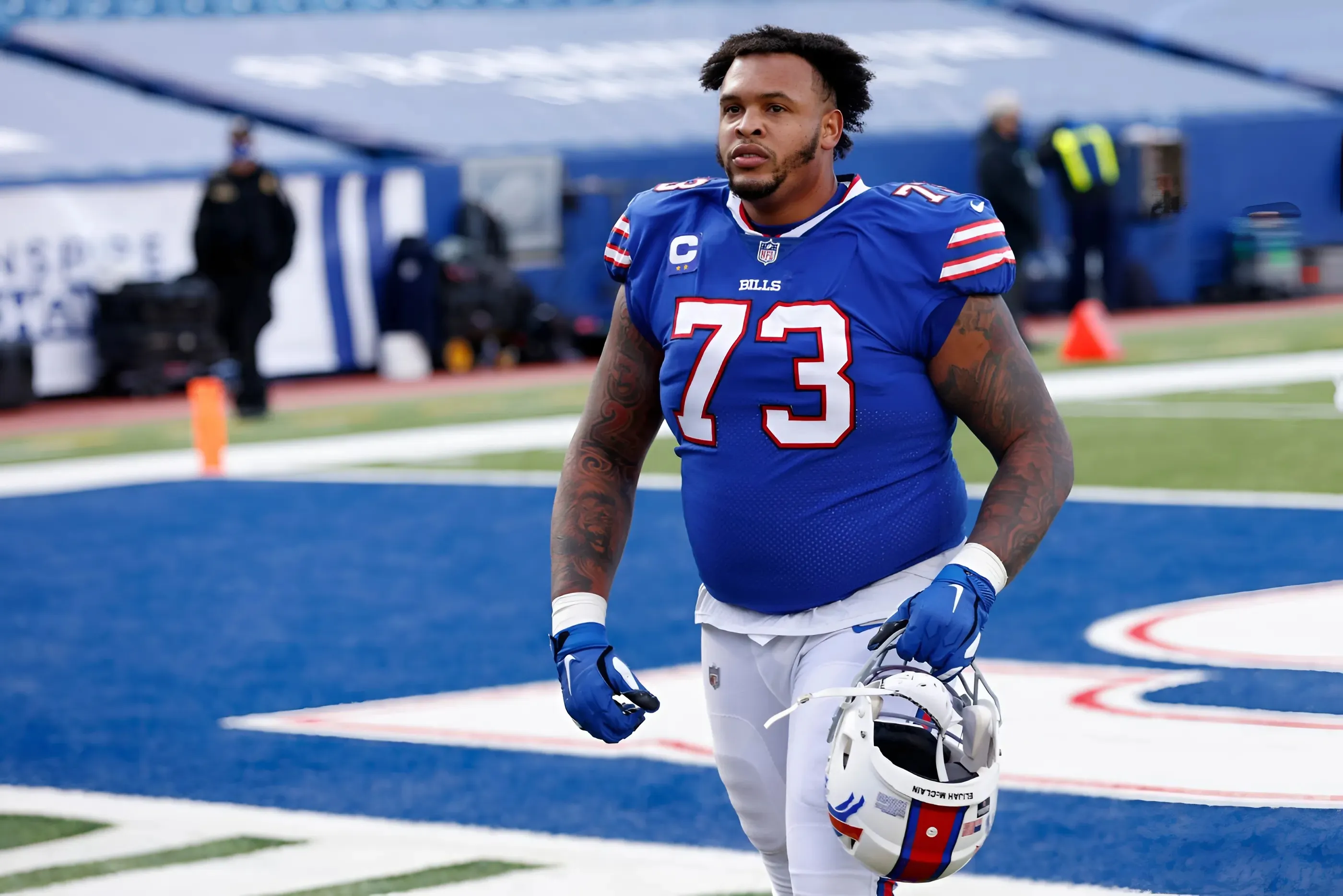 Bills' Dion Dawkins permanently commemorates iconic Josh Allen play